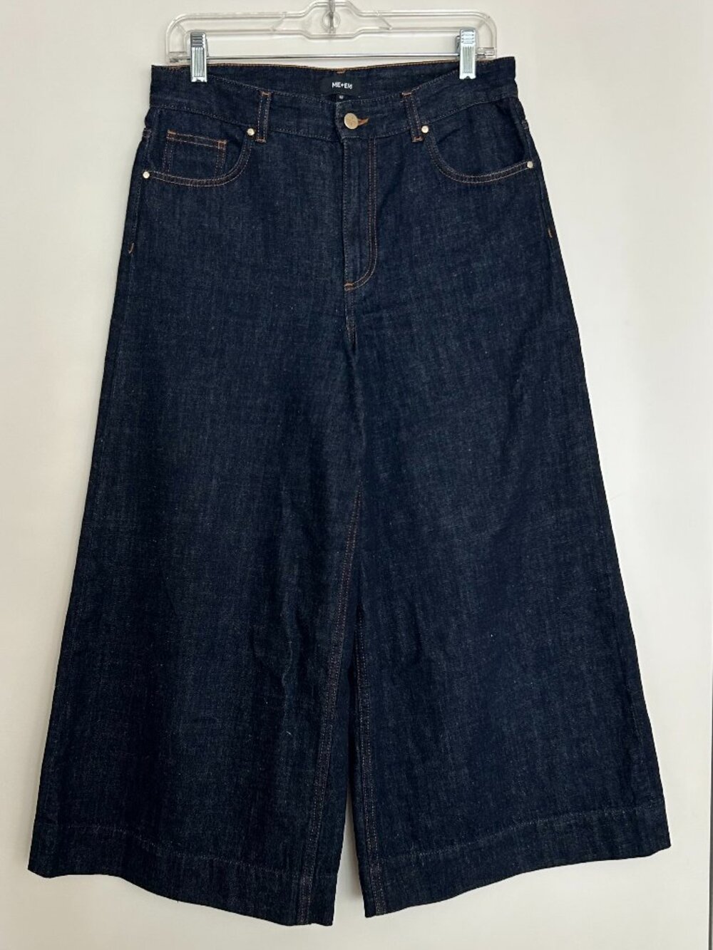 ME+EM Lightweight Cropped Palazzo Jeans